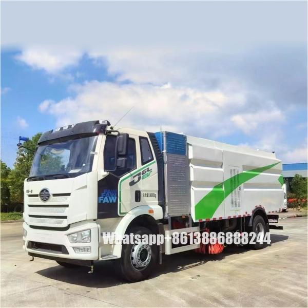 FAW  11000 Liters New Energy Sprinkling Road Sweeper  Road Cleaning  Lorry