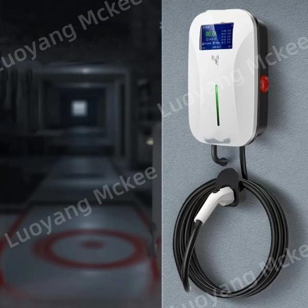 7kW 14kW 22kW  U Shape Evse Wallbox Ev Fast Charging Car Charger Box Type 1 Socket Level 2 Charger Station