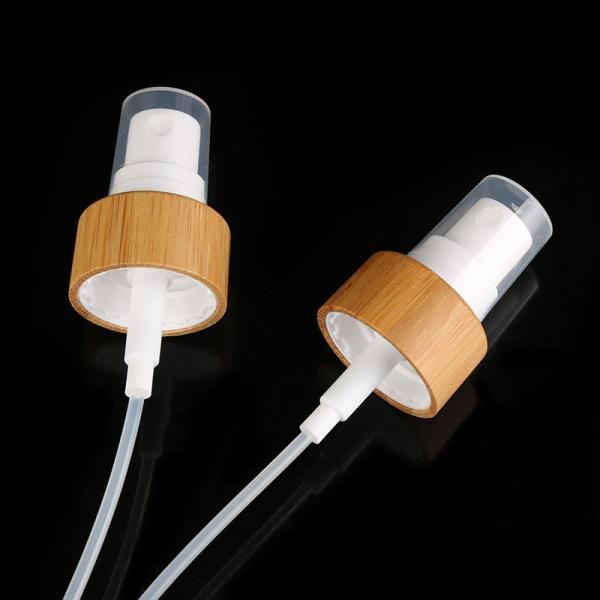 360 Degree 24 410 PP Actuator Bamboo Bottle Sprayer Head