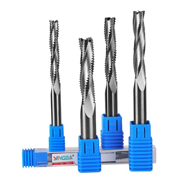 YingBa High Quality Solid Carbide Rough End Mill for Wood  Key Hole Opener  Rough Milling Cutter CNC Bit Tool