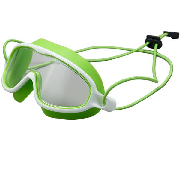 Gafas de baño para niños con correa de bungee vista amplia máscara de natación UV anti niebla Gafas de piscina para niños pequeños 3-14 Niñas Niños