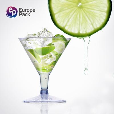 Wholesale disposable PS plastic 138ml cocktail cup for party wedding