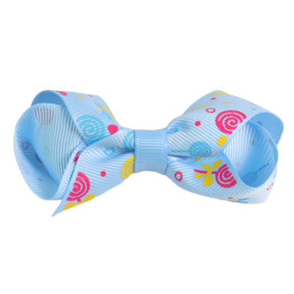 Various Color Girls Hair Ribbons , Butterfly Shape Fancy 3 Inch Hair Bows