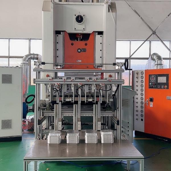 Fully Automatic SIEMENS Motor Aluminium Foil Container Making Machine with 12000/H Capacity