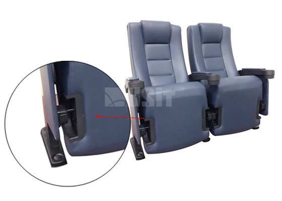 USIT Fire Resistant 3D Leather Theater Seating Folded VIP Stadium Seats