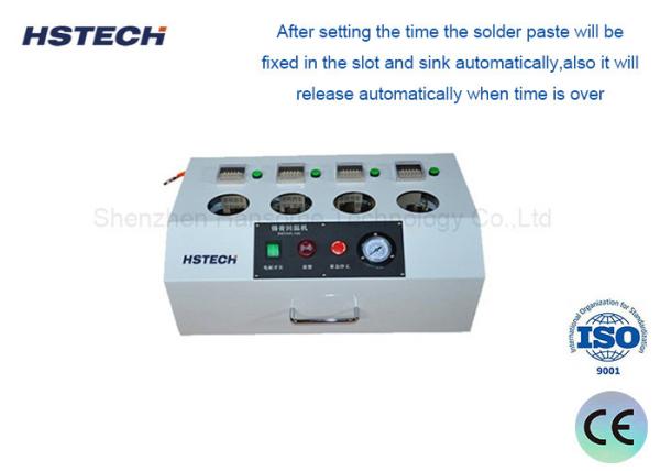Machine de chauffage de pâte de soudure à 4 réservoirs avec système d'alarme automatique pour la fabrication de PCB