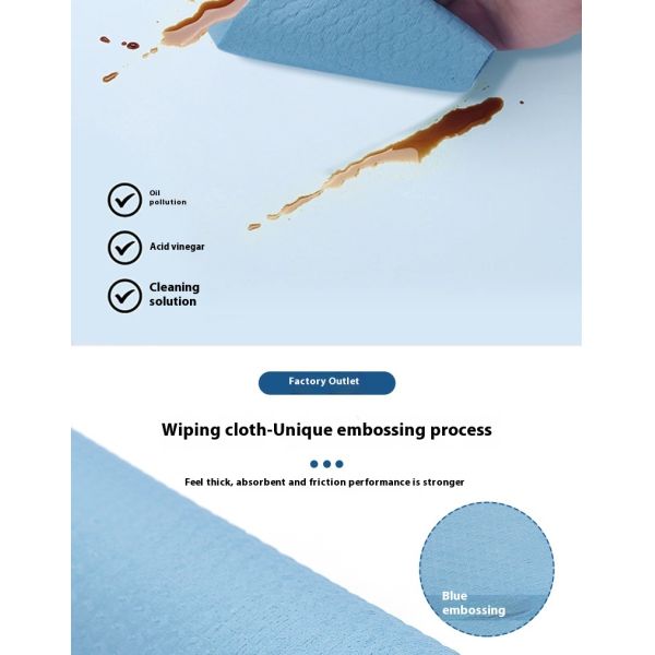 KILINE Microfiber Industrial Wiping Cloth Dust-Free Oil-Absorbing Water-Absorbing Non-Woven Fabric Wipes