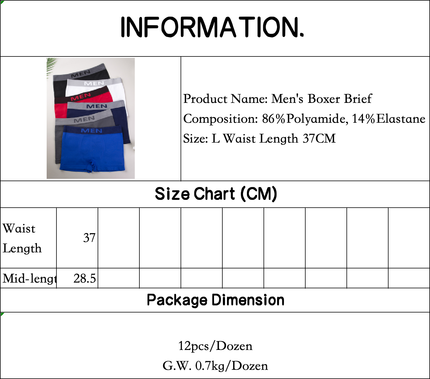 Men's Boxer Briefs High Elastic Boxers Sexy Underwear Men's Wholesale Fashion Underwear Men's Briefs