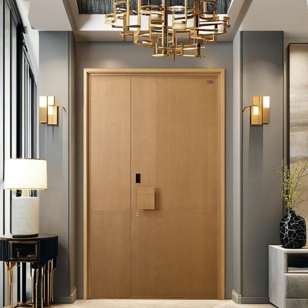 Modern Large Main Entrance Door Anti Theft Aluminum Construction House Front Gate