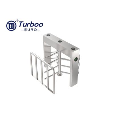 Access Control full height sliding turnstile SUS304 1.2mm Stainless Steel