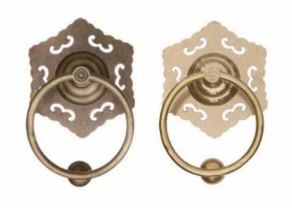 Flower Shape Door Knocker With Satin Finish Clear Finished Anti-theft Anti-rust Antique Design Metal Door Accessories