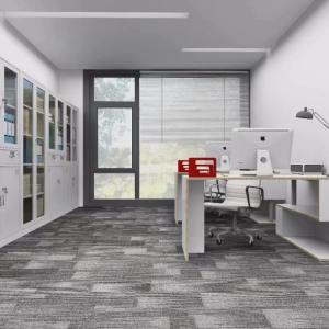 Total thickness 6±1mm 100% Nylon 50x50 Carpet Tiles for Office Commercial Environment