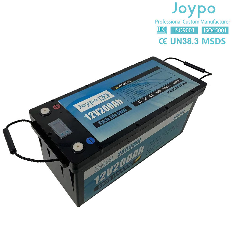 Домашнее солнечное хранилище Литий батарея глубокий цикл 12V 200Ah LiFePO4 батарея