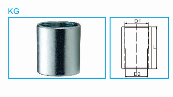 Тип КГ твердого соединителя трубы Плика фасонных частей для трубки металла мужской водостойкий