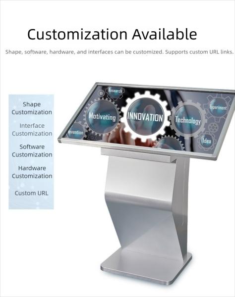 43 Inch HD K Base LCD Digital Signage Screen With Anti Fingerprint IR Touch