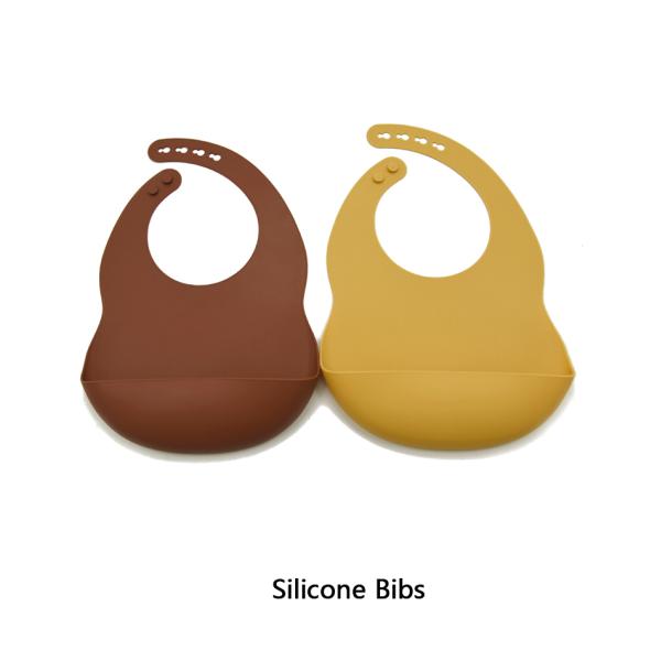 Waterproof Drool  Baby Bib Catcher FDA Medical Grade Silicone