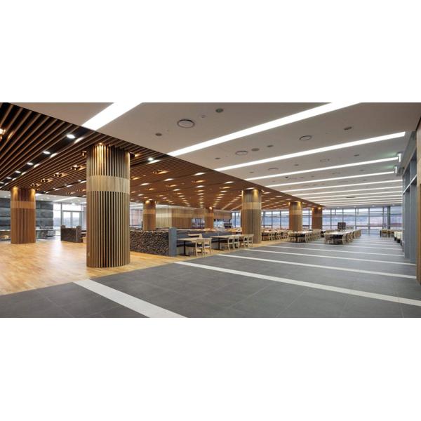 Decorative Linear Pipe Aluminum Baffle Ceiling Tiles U Shaped Suspended