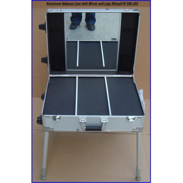 Aluminum Makeup Case with Mirror and Legs KLMSY670-500-205