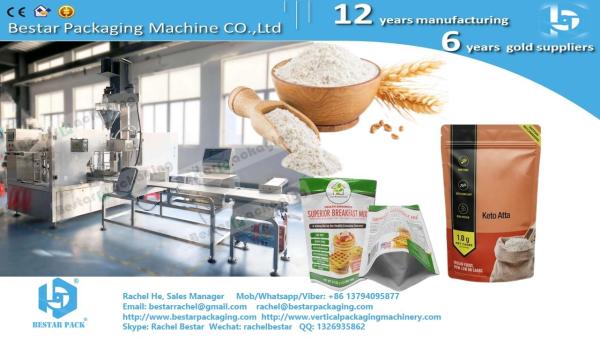 Coffee powder zipper stand up bag automatic doypack packing machine BSDP260