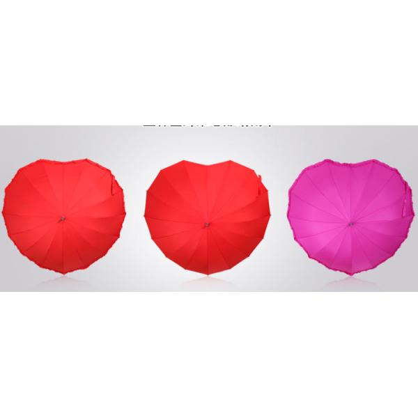 Adults Party Performance Umbrella with Customized Logo and Unique Design Heart Shaped