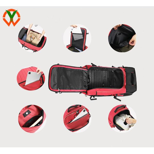 Grand sac à dos à roulettes imperméable à l'eau 86L Design de sac de voyage pliable pour un voyage pratique