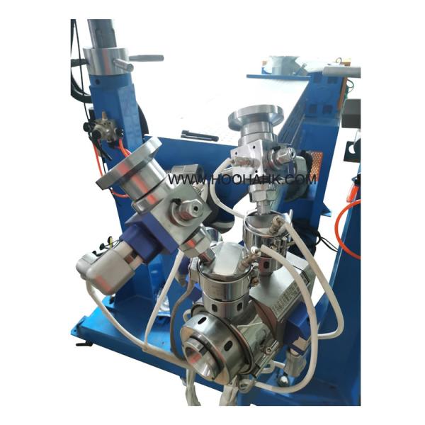 High Standard Data Cable Making Machine Chemical Foaming PE Triple Layer