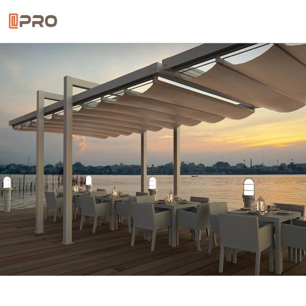 Customized Retractable Pergola Gazebo Courtyard Sunshade