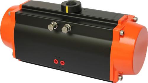 aluminum alloy quarter turn rack and pinion pneumatic actuator
