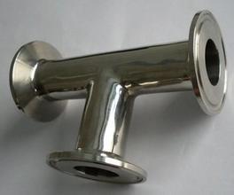 1.25mm ,1.5mm Unstadard 304 Stainless Steel Sanitary Fittings Clamp Tee，SUS 304