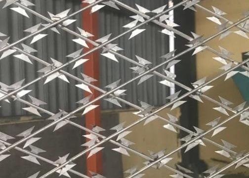 Fio sanfona da lâmina prisão farpada de aço inoxidável da lâmina da escalada da segurança da anti
