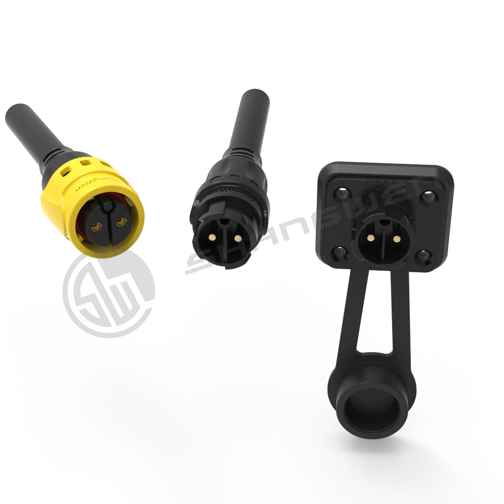 M19 Power Circular Connector Внешний IP67 2 пин водонепроницаемый соединитель
