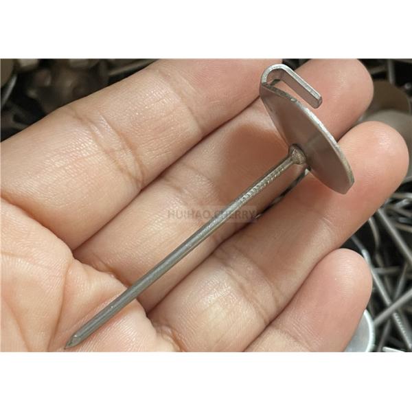 63.5mm 14ga Stainless Steel Lacing Anchor Insulation Fastening System Accessories For Removable Insulation Blanket