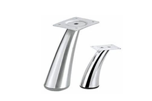 Chrome chapeou os pés do metal para os pés da mobília, metal Sofa Feet Replacement