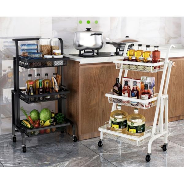 Anti Corrosion Telescopic 25kg Bearing Metal Trolley Cart