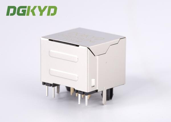 Single Port RJ45 shielded jack without transformer,10/100/1000BASE 8p8c connector