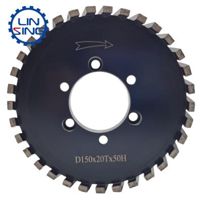 Roda de moagem de borda segmentada personalizada de pó metálico de diamante para máquina de moagem CNC