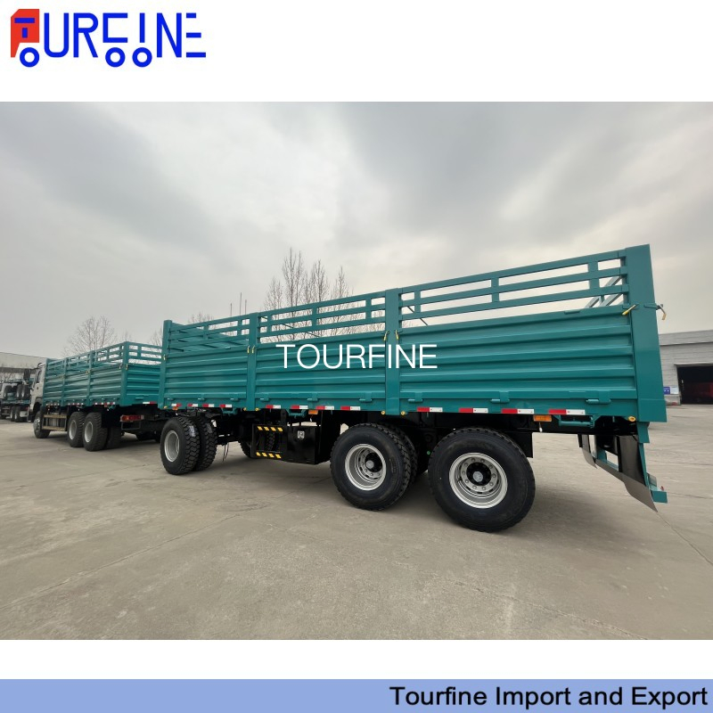 3 Axle 20 Ton Heavy Duty Drawbar Full Trailer for General Cargo Transport