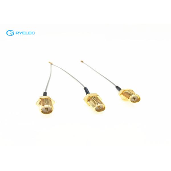 sma rp female connector to UFL female 1.13mm grey rf pigtail cable assembly