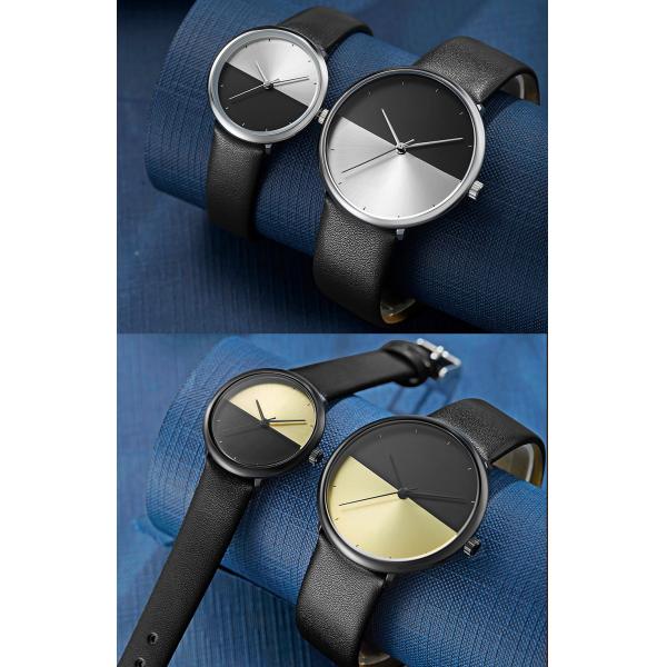 7mm Thick PU Belt Or Genuine Leather Watch 3ATM With Sapphire Crystal Glass
