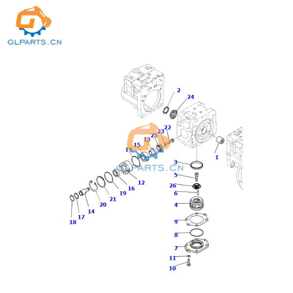 708-2J-00011 Excavadora bomba hidráulica principal PC490LC PC490-10 PC450-10 para Komatsu