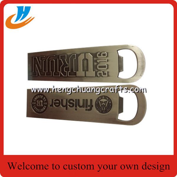 Antique silver plated bottle opener,zinc alloy die cast bottle opener with engrave