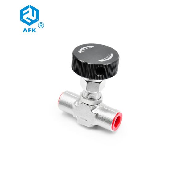 De polegada em dois sentidos de aço inoxidável de alta pressão da válvula de agulha 3000psi 1/8 1/4 3/8 1/2 de AFK