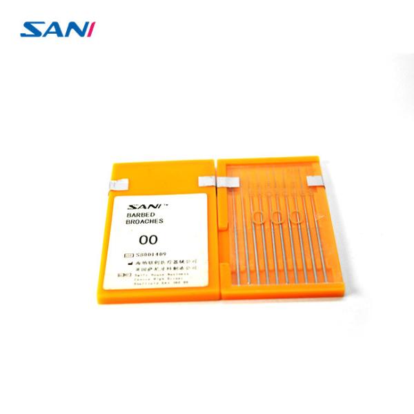 Stainless Steel 10pcs/Box Endo Barbed Broach File For Root Canal Cleaning
