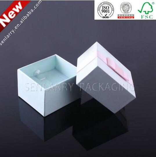 Lid and basis design Foam insert box packaging templates with cute ribbon