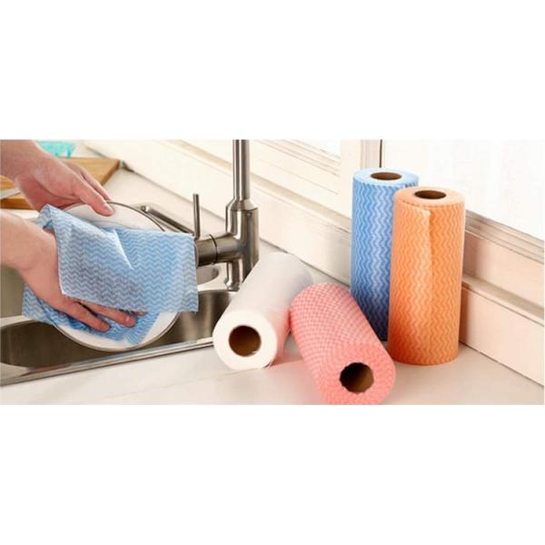Reusable Household Cleaning Rags Kitchen Wipe Waterproof Multicolor