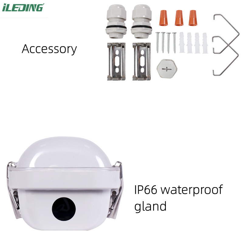 Industrial 60W 4' LED Linear Tri Proof Light IP67 Waterproof Driver 120-277V / 120-347V