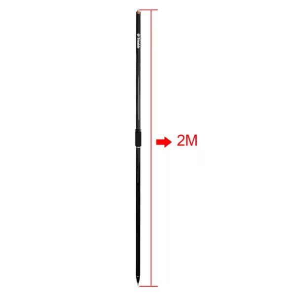 New GPS RTK 2M Carbon Fibre Survey Poles GPS Surveying 2 Sections with Trimble Universal Prism GPS Pole Centering Roc