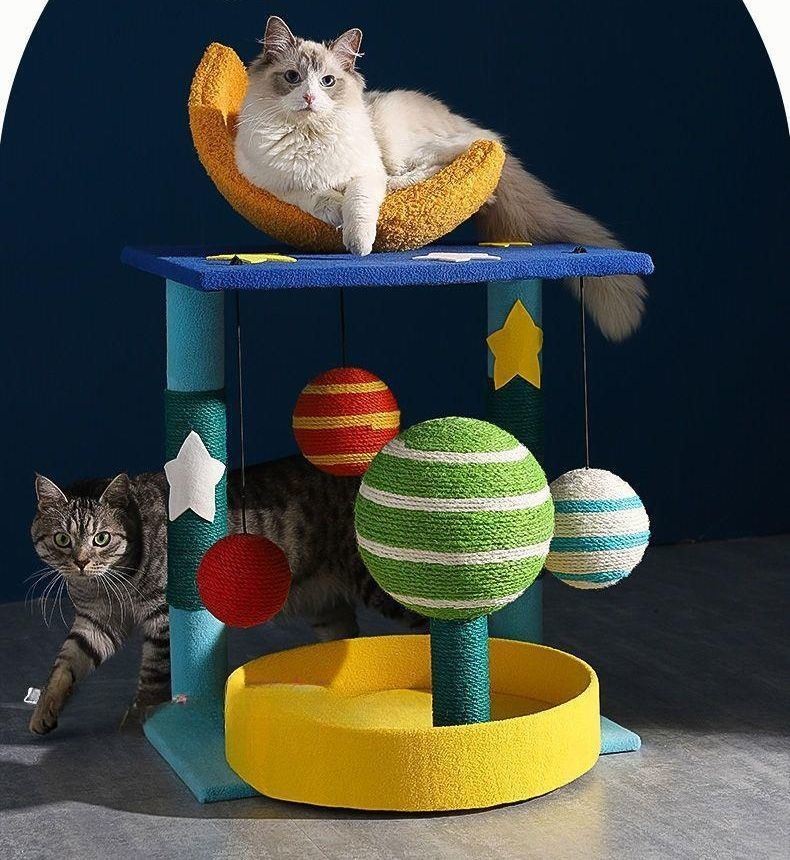 Customized Cat Tree for Your Feline Friend Scratch Board Crawling Frame Pillar and Toy