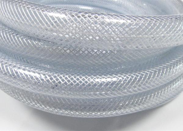 Food Grade Flexible Clear PVC Braided Hose , Braided Water Hose Cold Resistant