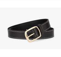 O couro da forma das mulheres de costura dobro de 2.8cm cerca o parafuso Pin Buckle